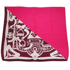 Hermes Carre 90 Cadrige Etrier Tattoo Silk Pink Scarf 0394 — view 2