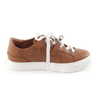 Hermes Day Silver Kelly with Buckle Perforated Lace Up Leather Sneakers Brown — view 6