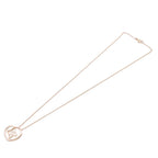 Louis Vuitton Pendentif Cool PM Pink Gold 18K Heart Monogram Flower Necklace — view 4