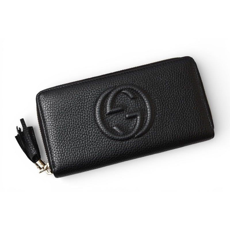 Gucci Wallet Soho Interlocking Black Zip Around — view 2