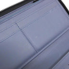 Louis Vuitton Monogram Shadow Zippy Wallet Vertical Navy River Blue Black — view 7