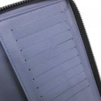 Louis Vuitton Monogram Shadow Zippy Wallet Vertical Navy River Blue Black — view 8