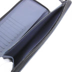 Louis Vuitton Monogram Shadow Zippy Wallet Vertical Navy River Blue Black — view 9