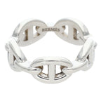 Hermes Chaine Dancre Enchainee PM Silver Ring No 12.5 — view 2