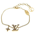 Louis Vuitton Bracelet LV Iconic Enamel Chain Gold Beige