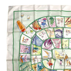 Hermes Carre 90 le Jeu Des Petits Bonheurs Little Game of Happiness Scarf Silk — view 2