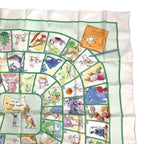 Hermes Carre 90 le Jeu Des Petits Bonheurs Little Game of Happiness Scarf Silk — view 3