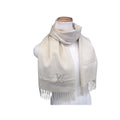 Louis Vuitton Scarf Echarpe Jerlum Beige 100% Cashmere