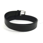 Bottega Veneta Leather Silver Belt 105 cm Black — view 2