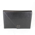 Saint Laurent Vintage Black Clutch Leather Saffiano Second