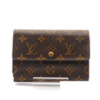 Louis Vuitton Porte Tresor Etui Folding Wallet Trifold Brown — view 2