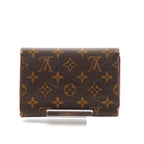 Louis Vuitton Porte Tresor Etui Folding Wallet Trifold Brown — view 3