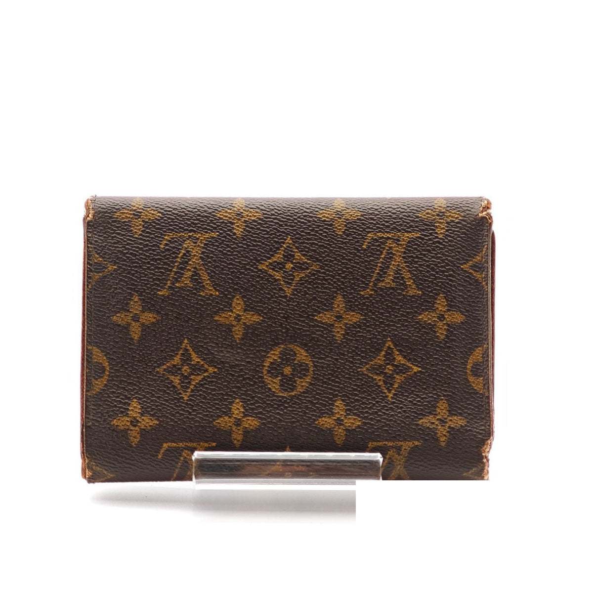 Louis Vuitton Porte Tresor Etui Folding Wallet Trifold Brown — view 3