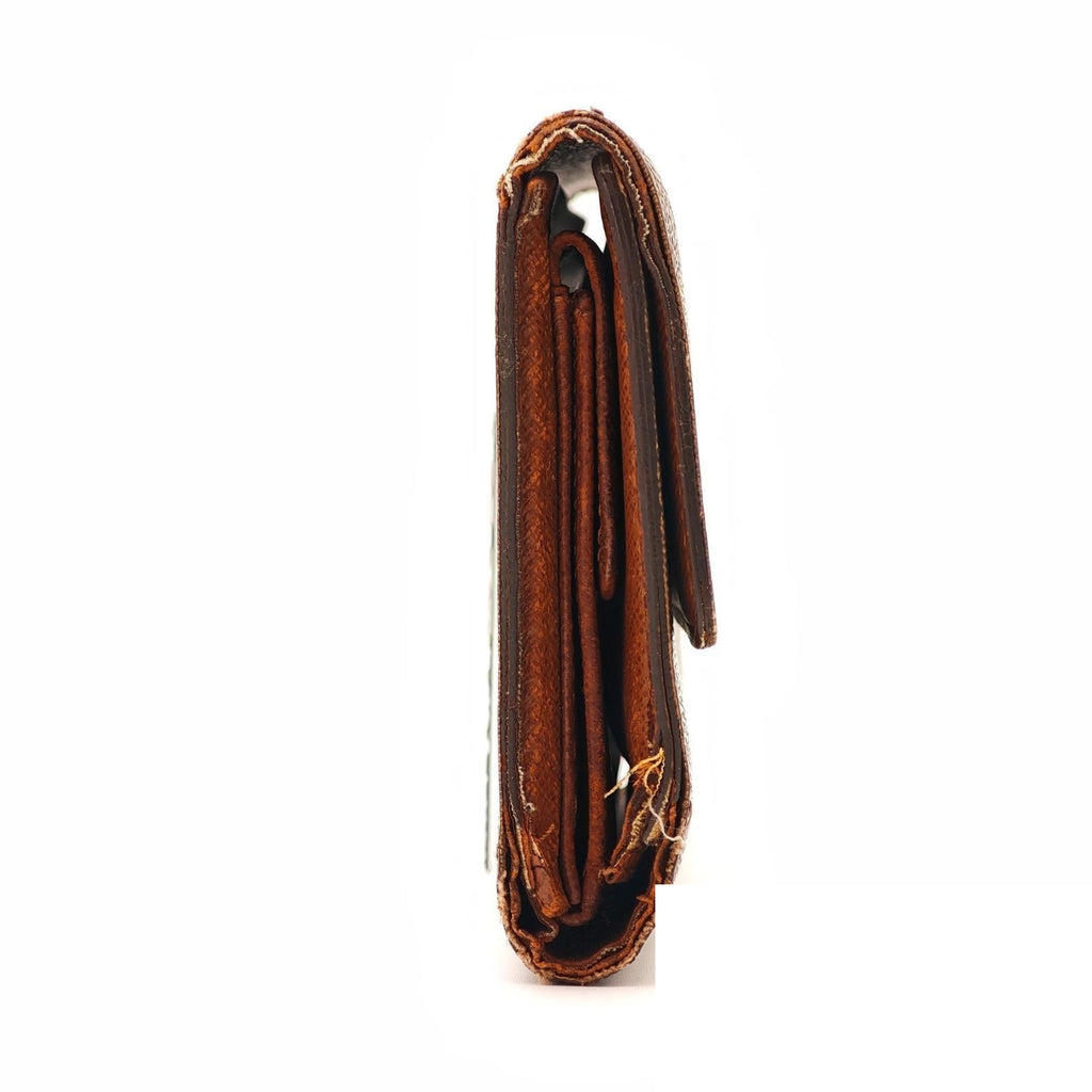 Louis Vuitton Porte Tresor Etui Folding Wallet Trifold Brown — view 4