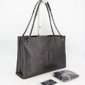 Chanel CC Shopping Tote Iridescent Calfskin East West