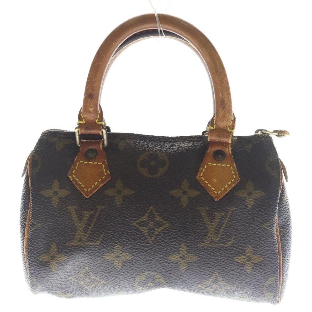 Louis Vuitton Mini Speedy Monogram Handbag Brown