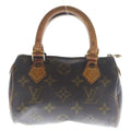 Louis Vuitton Mini Speedy Monogram Handbag Brown