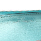 Hermes Round Wallet Azap Long Blue Atl Leather Blue-at-le — view 4