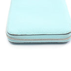Hermes Round Wallet Azap Long Blue Atl Leather Blue-at-le — view 9