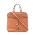 Hermes Handbag Halzan 31 Toffee Leather