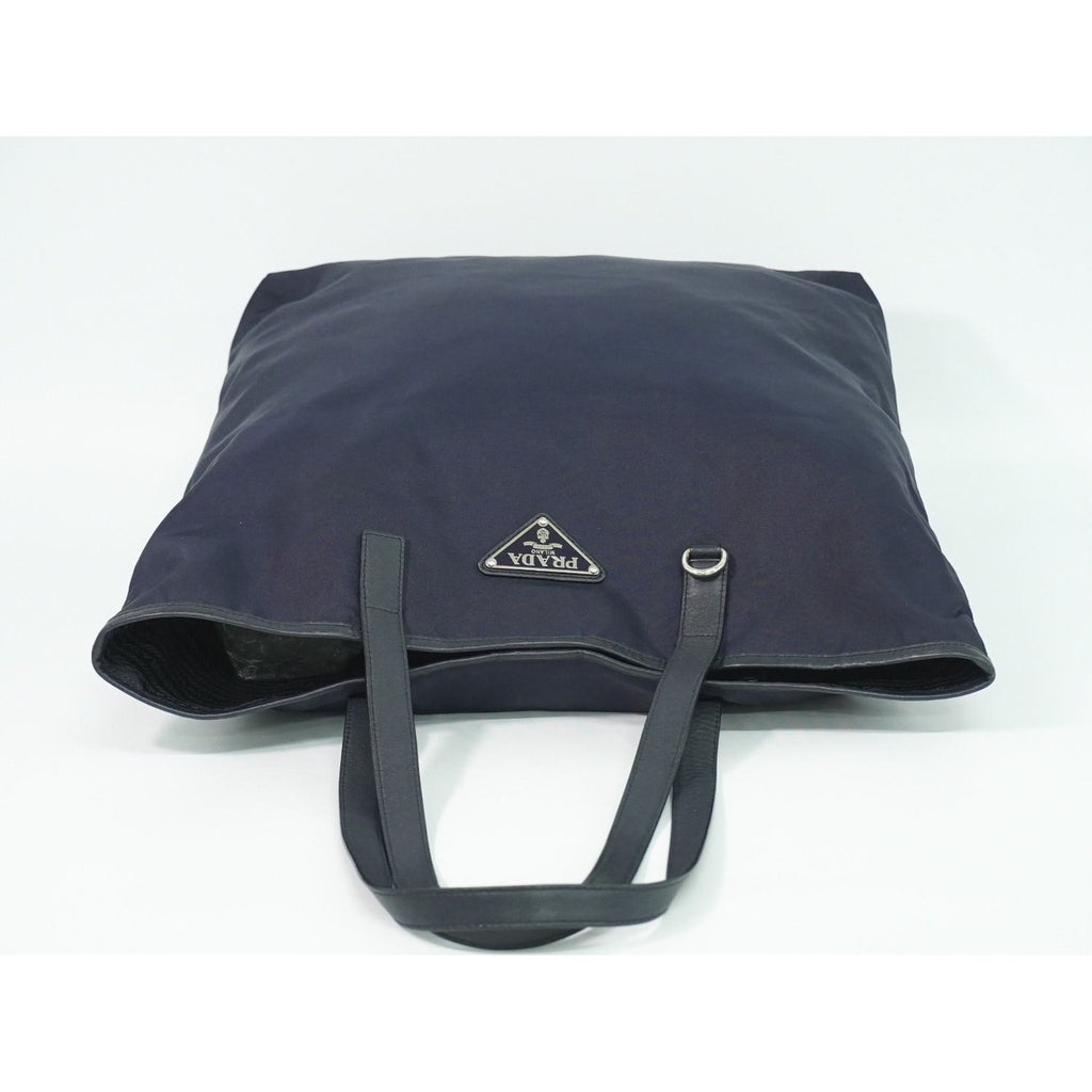 Prada Tessuto Shoulder Bag Tote Nylon Navy — view 5