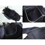 Prada Tessuto Shoulder Bag Tote Nylon Navy — view 8