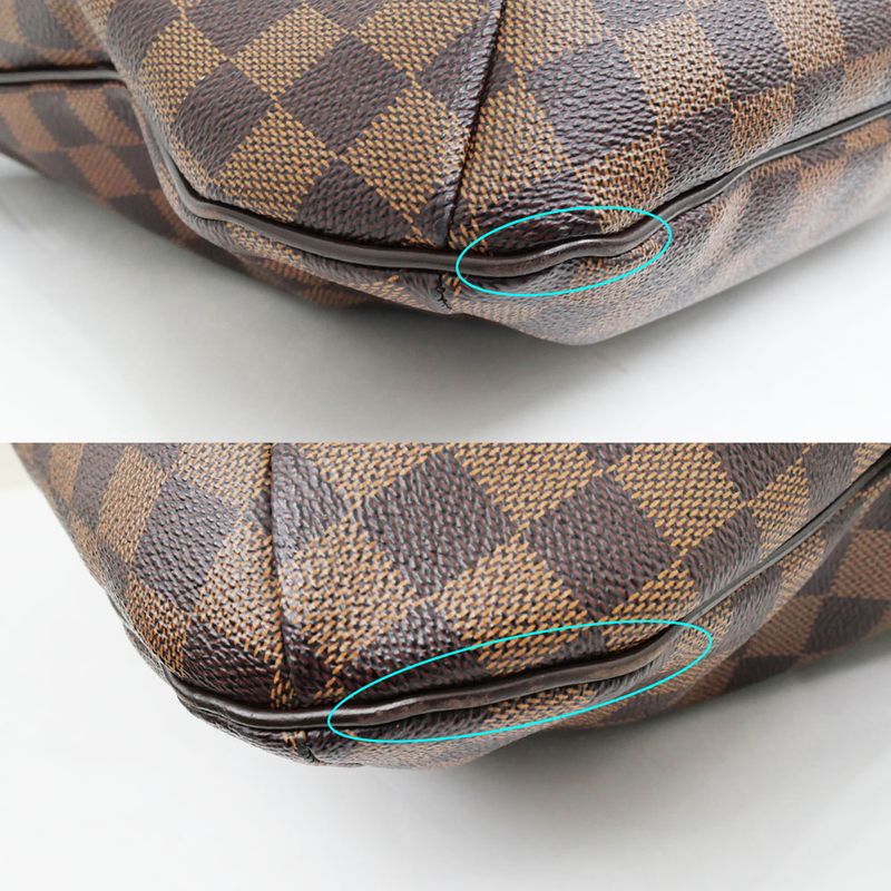 Louis Vuitton Damier Bloomsbury GM Shoulder Bag Brown — view 4