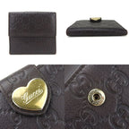 Gucci Bifold Wallet Guccissima Cima Leather Brown Gold Hardware Heart — view 4