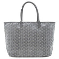 Goyard Tote Saint Louis PM Canvas in Chevroche Gray Silver Reversible Herringbon