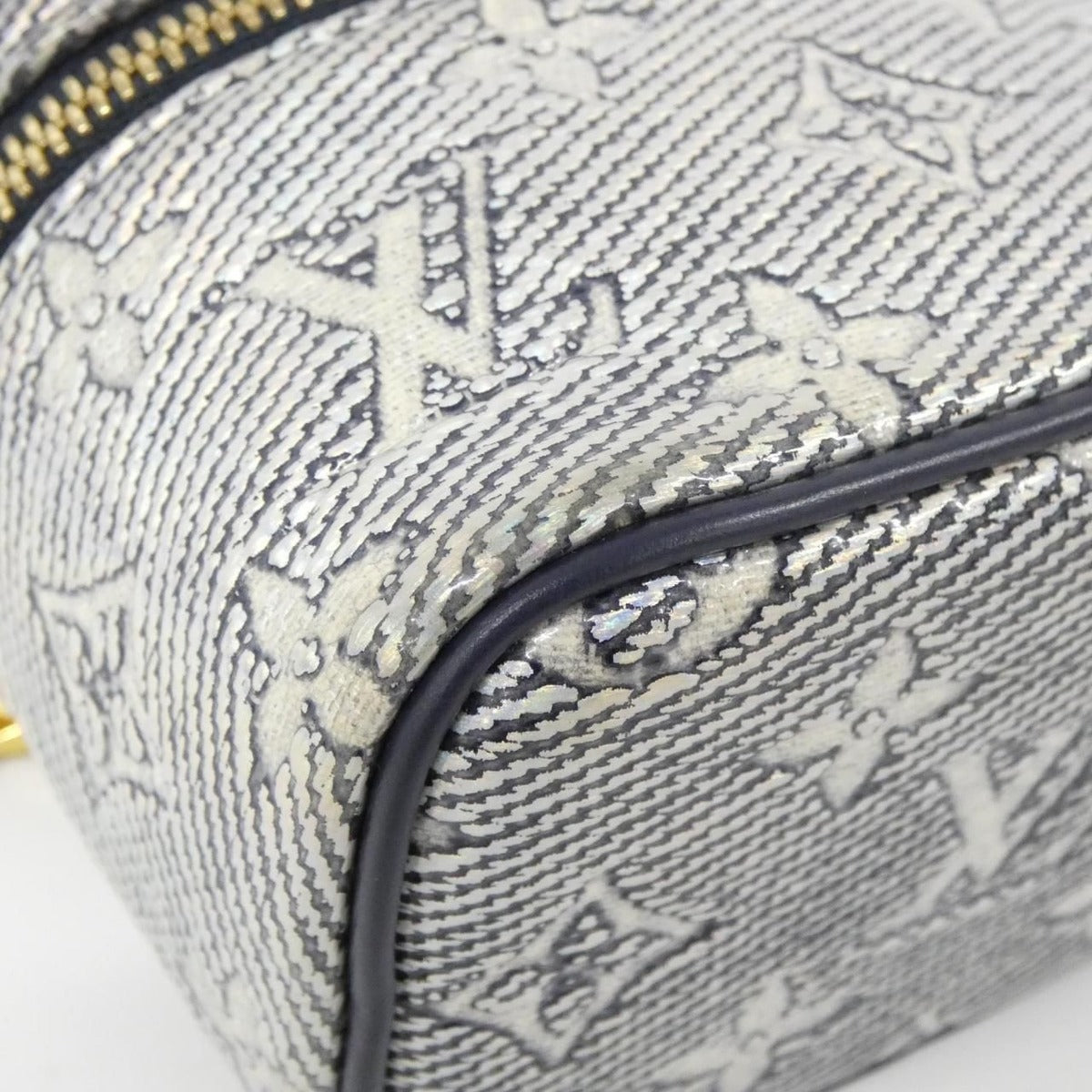 Louis Vuitton Monogram Laminated Jacquard Micro Vanity Shoulder Bag — view 3