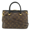 Louis Vuitton Monogram Pallas BB 2-Way Shoulder Bag Crossbody Leather Noir Black