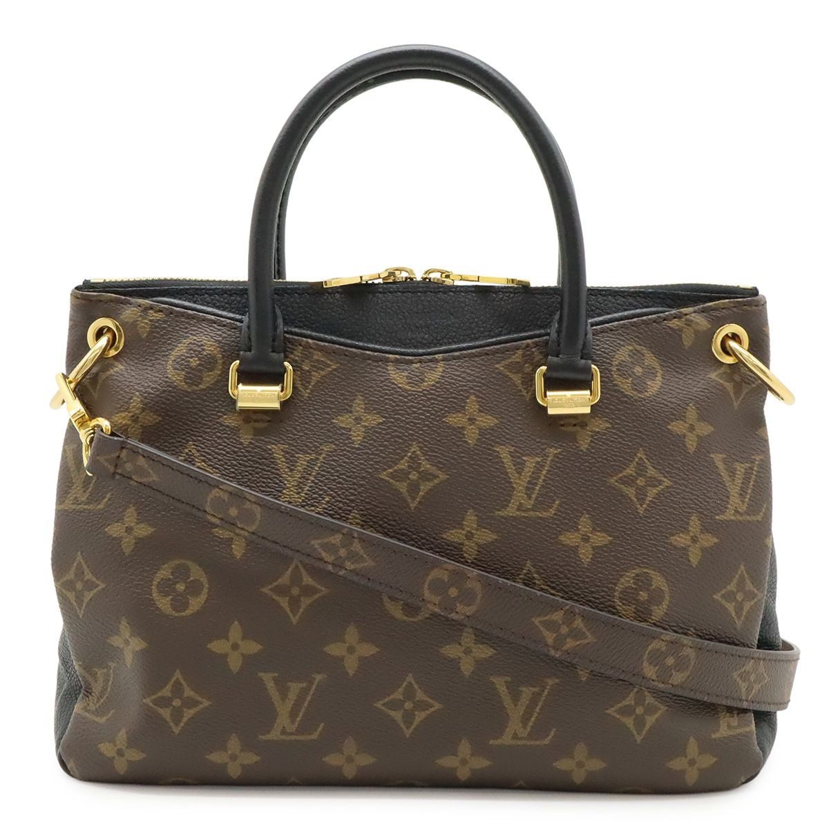 Louis Vuitton Monogram Pallas BB 2-Way Shoulder Bag Crossbody Leather Noir Black