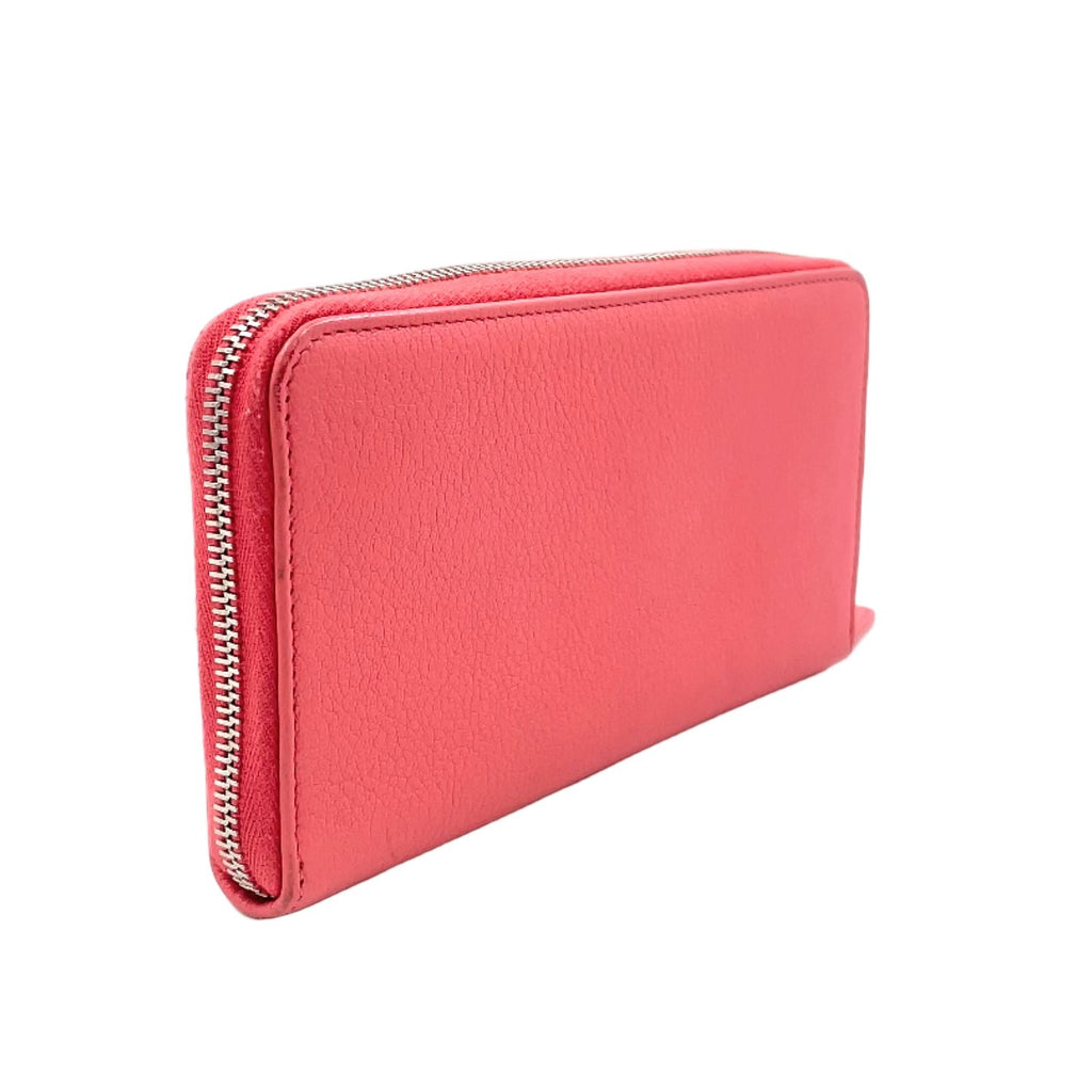 Chanel Lucky Crowbar Zip Around Leather Pink Wallet Gold — view 2