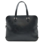 Hermes Escapada Tote Box Calf Leather Black Silver