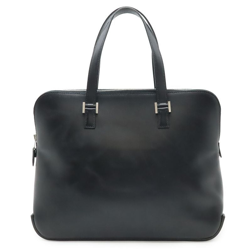 Hermes Escapada Tote Box Calf Leather Black Silver
