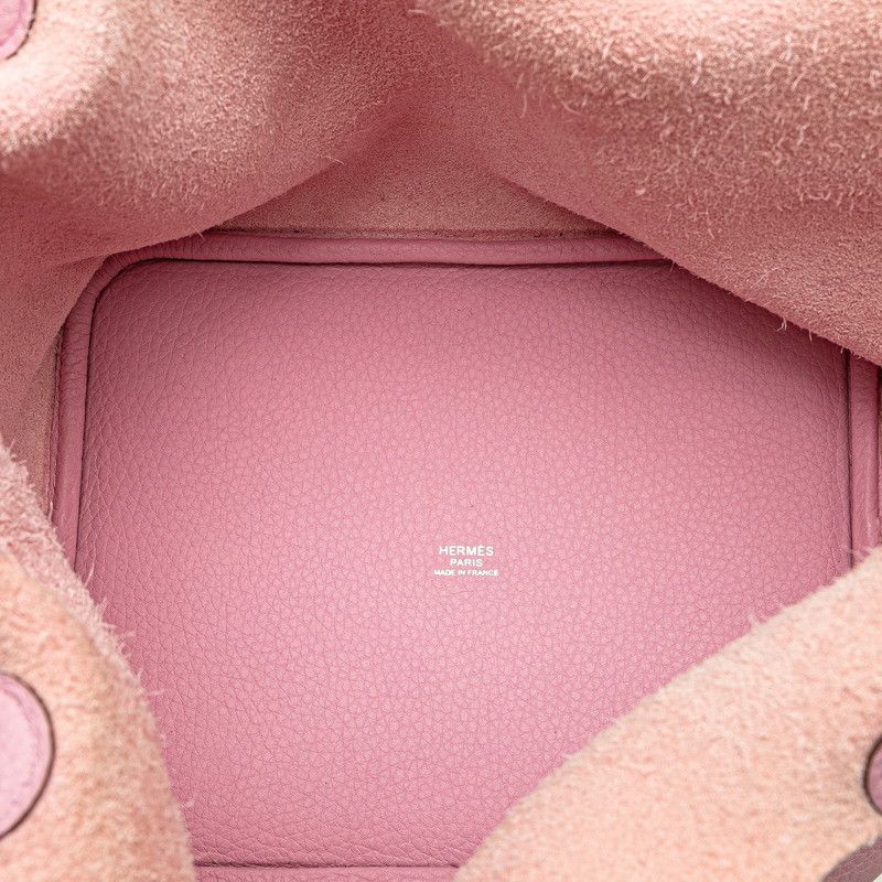 Hermes Picotin Lock MM Mauve Sylvestre Taurillon Clemence — view 6
