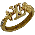 Louis Vuitton Ring LV Iconic Rhinestone Gold