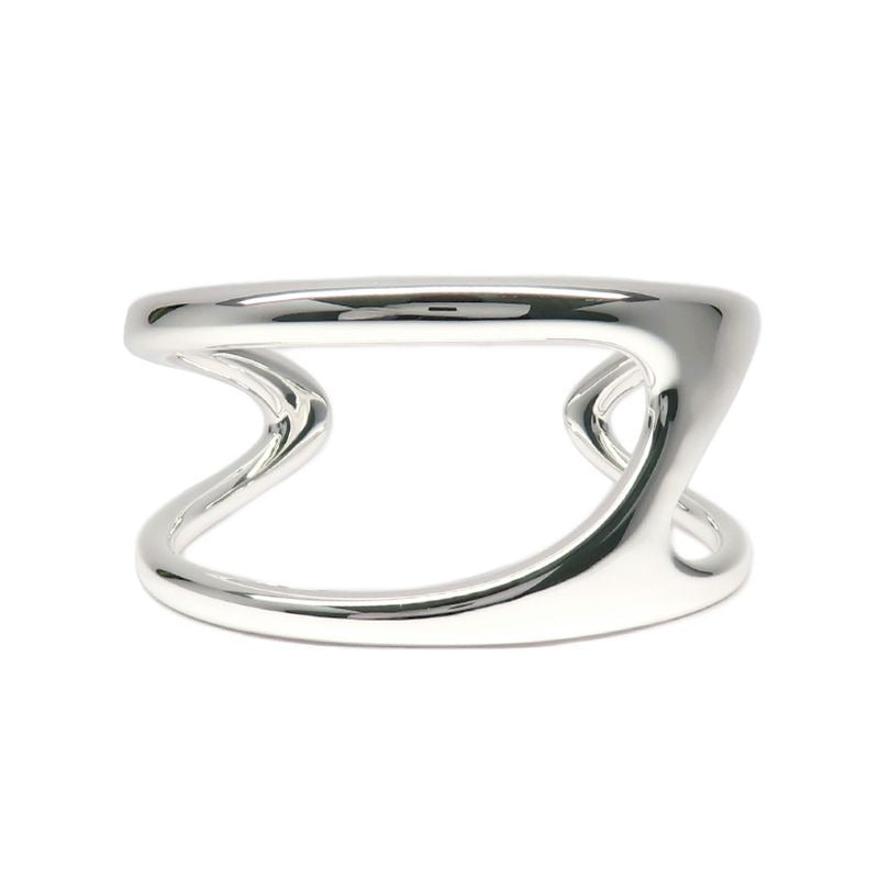 Hermes Bracelet Chaine D'ancre Punk Bangle 15 AG 925 Silver Manufactur