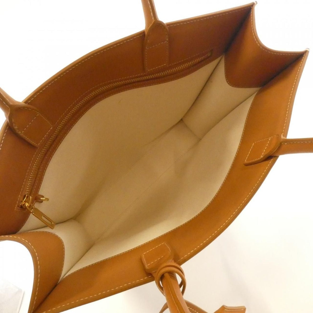 Celine Vertical Cabas Bag Natural — view 8