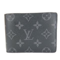 Louis Vuitton Billfold Portefeuille Monogram Eclipse Black Small Fold
