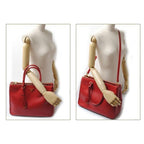 Prada Shoulder Bag B1786 T Saffiano Fuoco Red With 2 way Strap — view 8