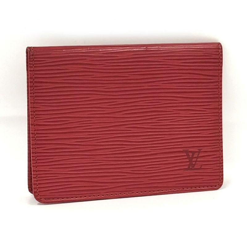 Louis Vuitton Porto 2 Cult Vertical Pass Case Epi Castilian Red — view 2