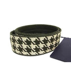 Prada Canvas and Leather Staggered Pattern Belt Size Indicated 95/38 — view 2