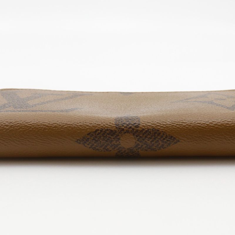 Louis Vuitton Zippy Wallet Monogram Giant Reverse Canvas Brown — view 6