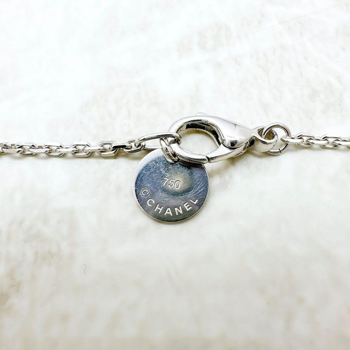 Chanel Ultra White Gold Black Ceramic Necklace .5 cm — view 6