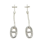 Hermes Chaine D'ancre Earrings Farande AG 925 Silver Jewelry Accessories — view 2