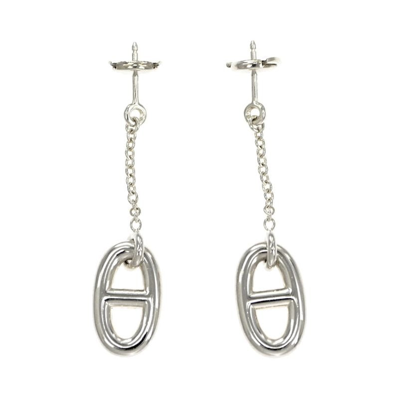 Hermes Chaine D'ancre Earrings Farande AG 925 Silver Jewelry Accessories — view 2
