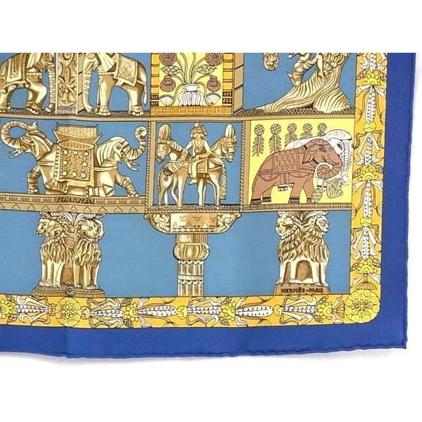Hermes Torana Carre 45 Petit Gavroche 100% Silk Scarf Handkerch — view 4