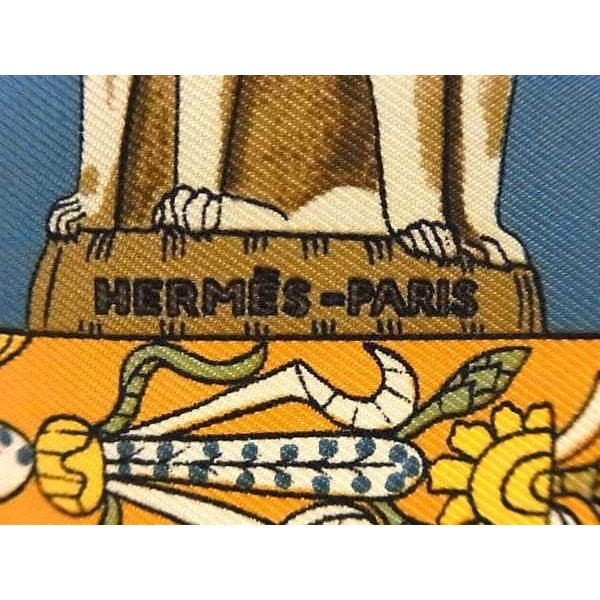 Hermes Torana Carre 45 Petit Gavroche 100% Silk Scarf Handkerch — view 5