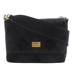 Chanel Wild Stitch Suede Black Shoulder Bag